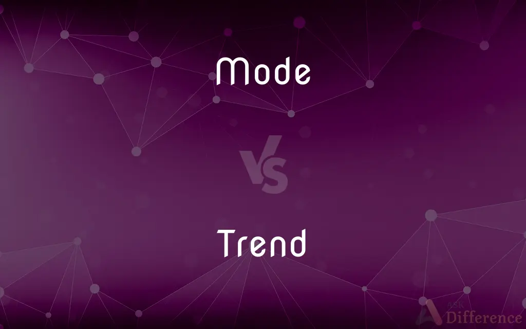 Mode vs. Trend — What's the Difference?