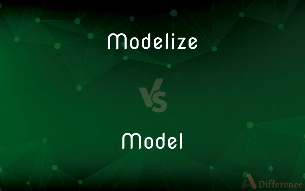 Modelize vs. Model — What's the Difference?