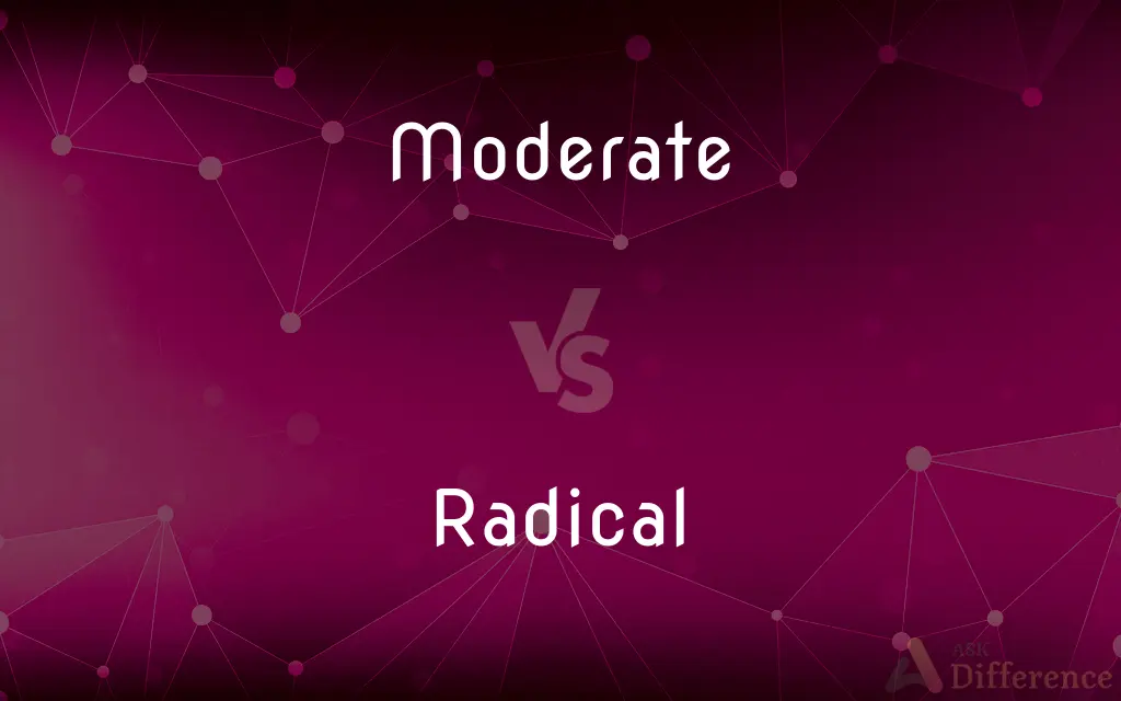 Moderate vs. Radical — What's the Difference?