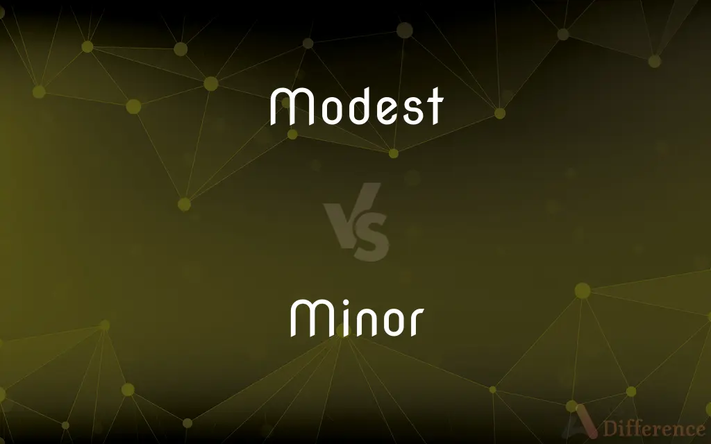 Modest vs. Minor — What's the Difference?