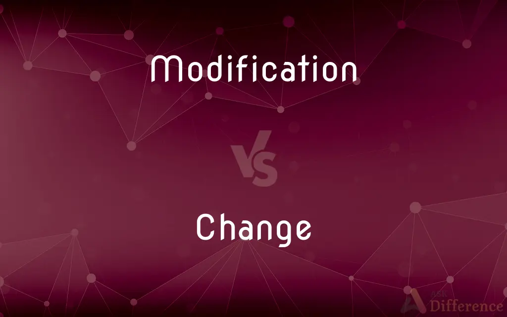Modification vs. Change — What's the Difference?