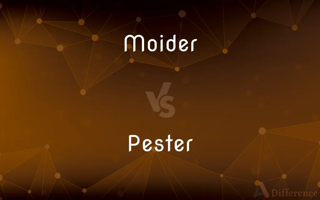 Moider vs. Pester — What's the Difference?