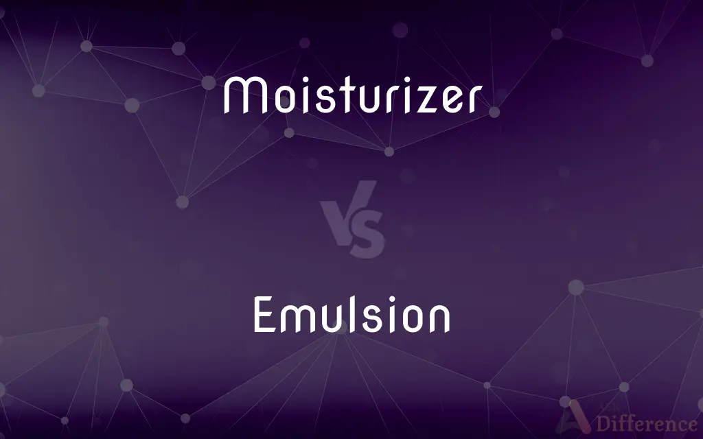 Moisturizer vs. Emulsion — What's the Difference?