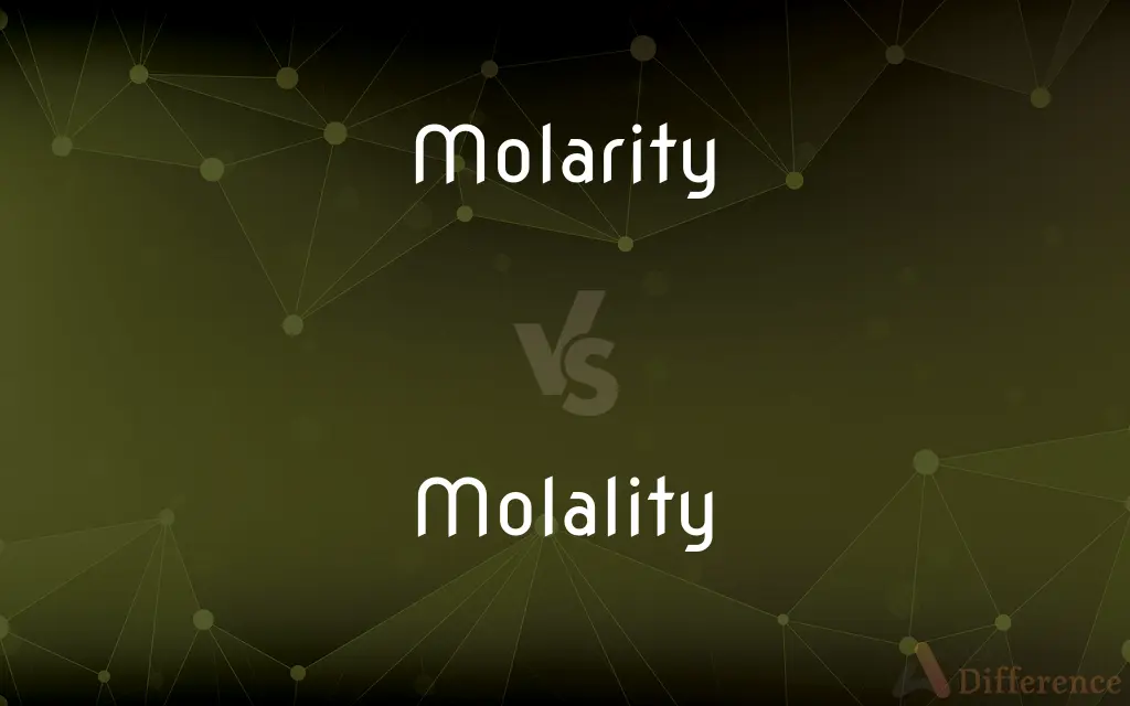 Molarity vs. Molality — What's the Difference?