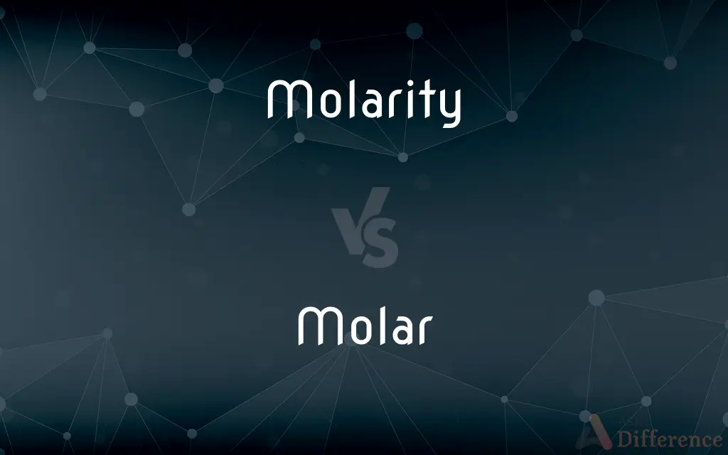 Molarity vs. Molar — What's the Difference?