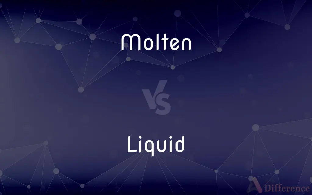 Molten vs. Liquid — What's the Difference?