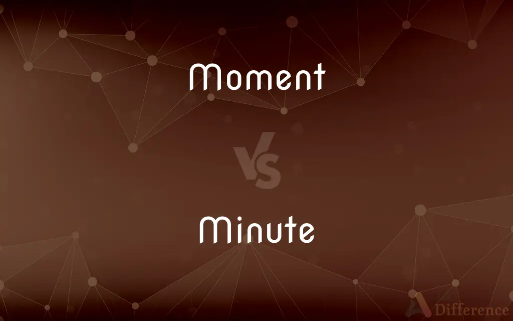 Moment vs. Minute — What's the Difference?