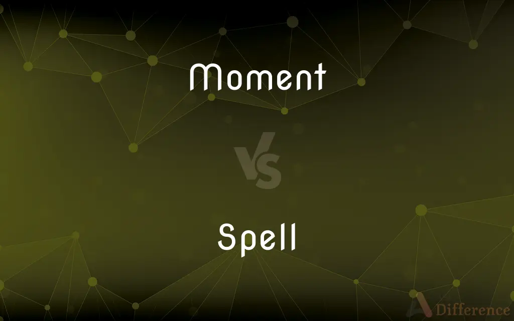 Moment vs. Spell — What's the Difference?