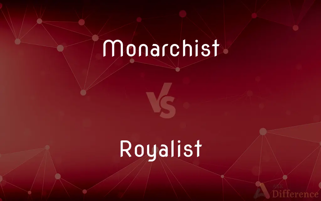 Monarchist vs. Royalist — What's the Difference?