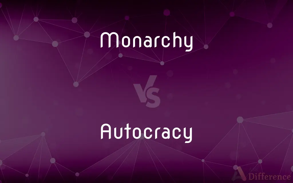 Monarchy vs. Autocracy — What's the Difference?