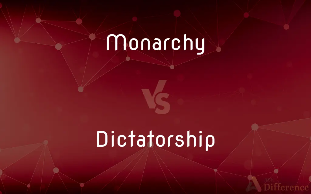 Monarchy vs. Dictatorship — What's the Difference?