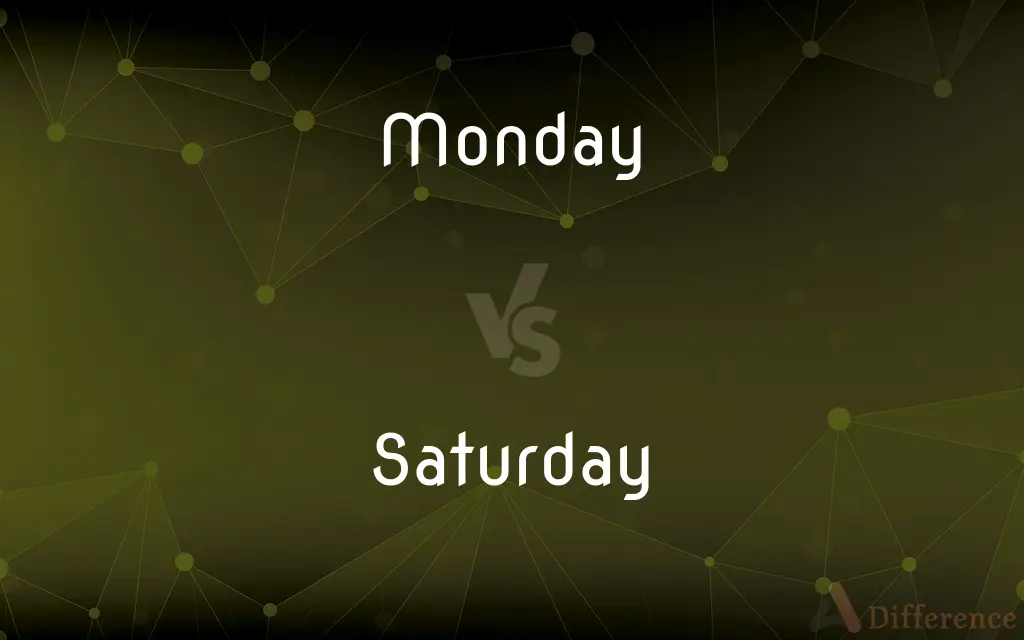 Monday vs. Saturday — What's the Difference?