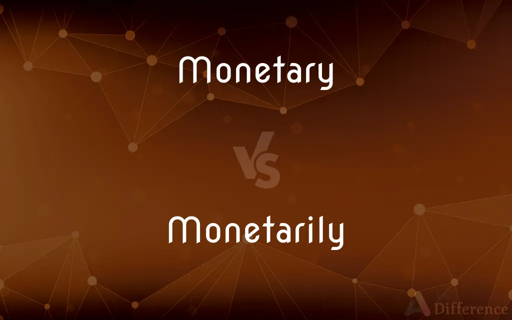 Monetary vs. Monetarily — What's the Difference?