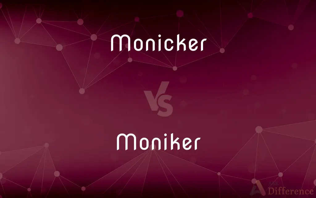 Monicker vs. Moniker — Which is Correct Spelling?