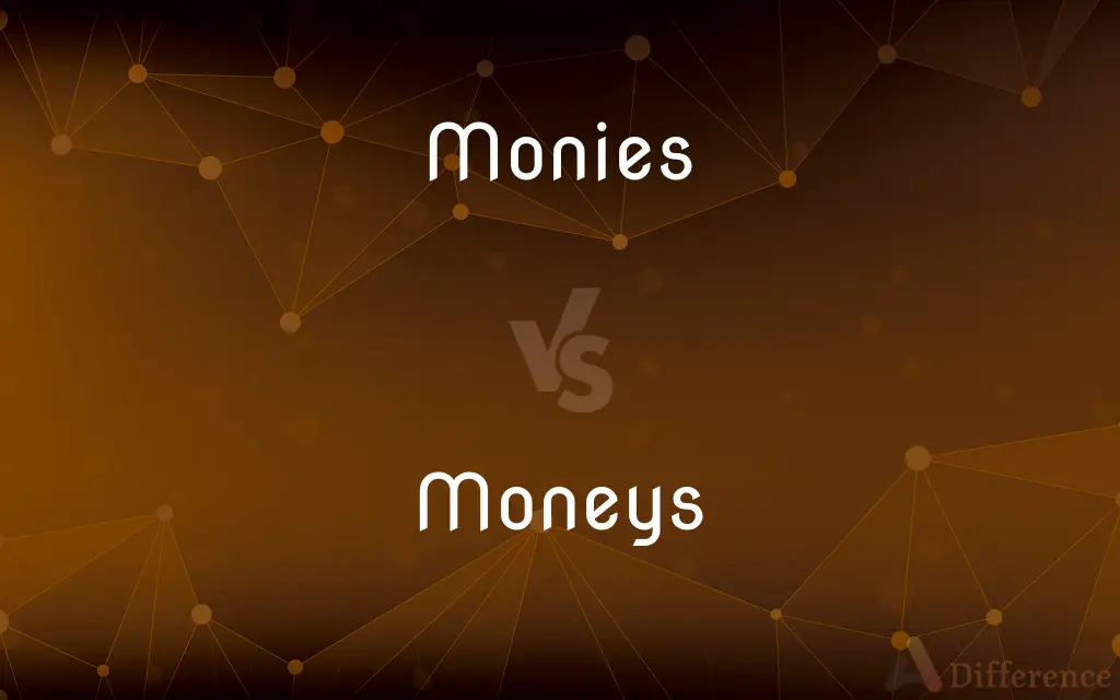 Monies vs. Moneys — What's the Difference?