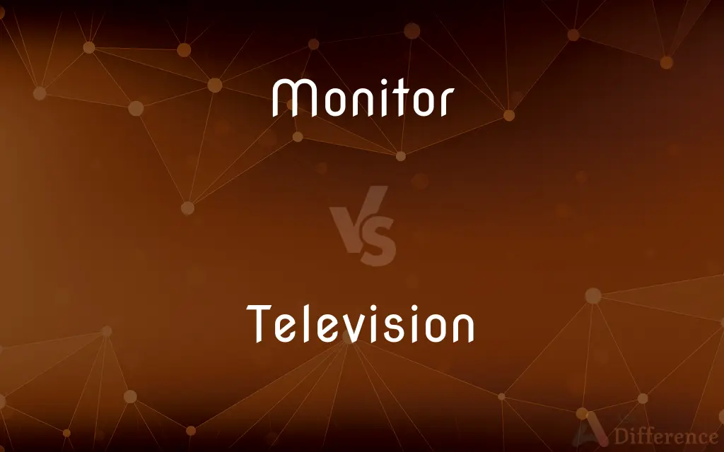 Monitor vs. Television — What's the Difference?