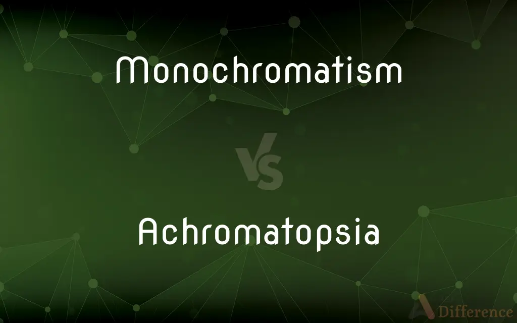 Monochromatism vs. Achromatopsia — What's the Difference?