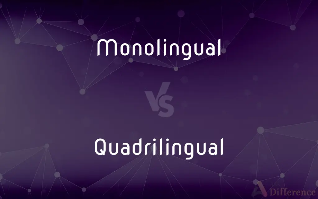 Monolingual vs. Quadrilingual — What's the Difference?