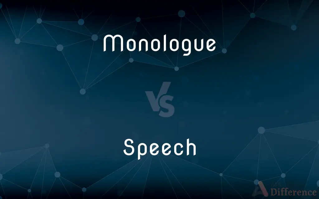 Monologue vs. Speech — What's the Difference?
