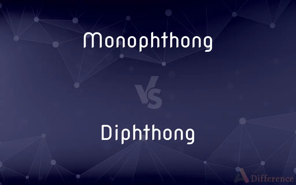 Monophthong vs. Diphthong — What's the Difference?
