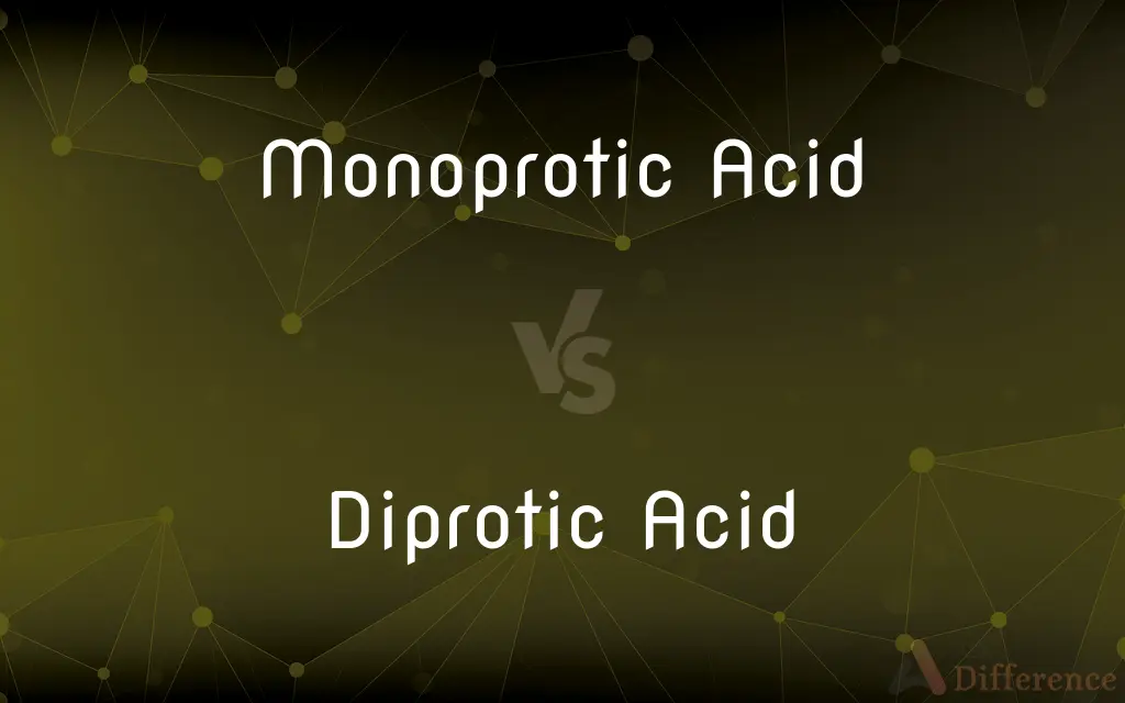 Monoprotic Acid vs. Diprotic Acid — What's the Difference?