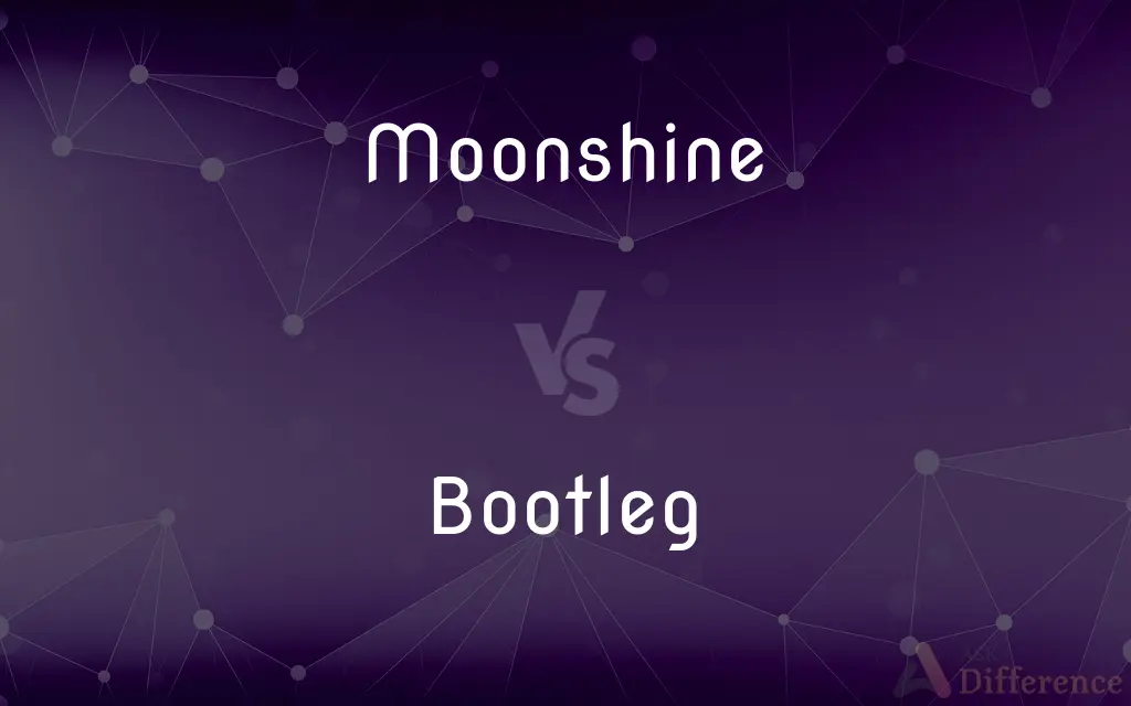 Moonshine vs. Bootleg — What's the Difference?