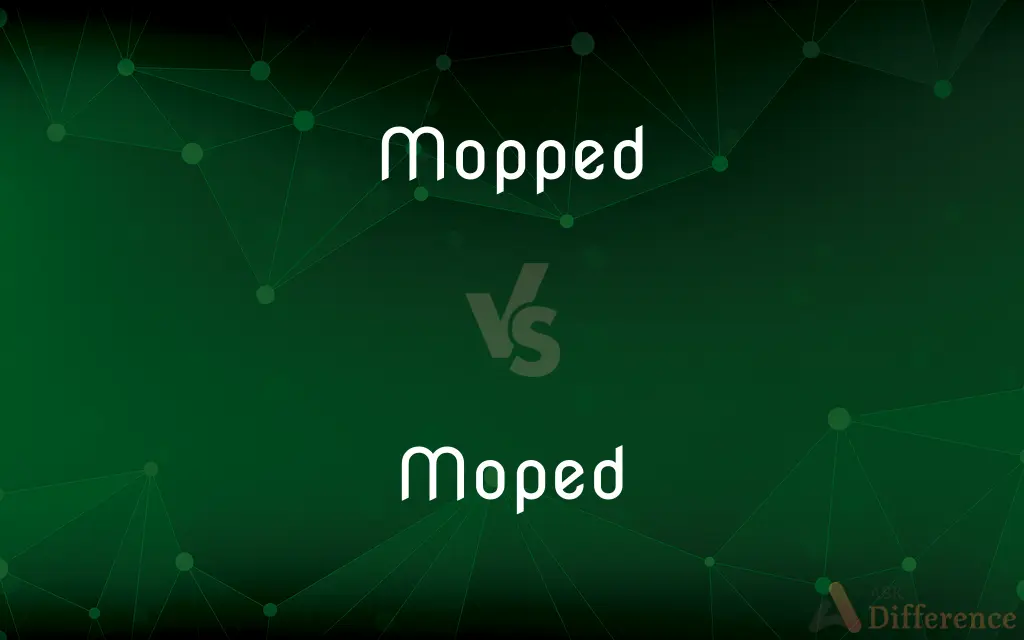 Mopped vs. Moped — What's the Difference?