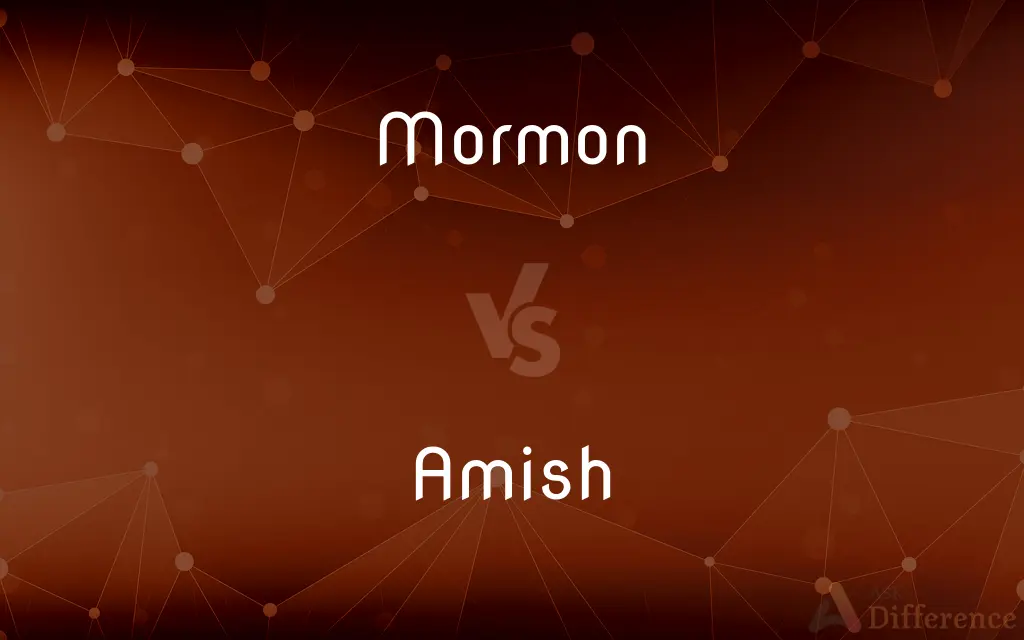 Mormon vs. Amish — What's the Difference?
