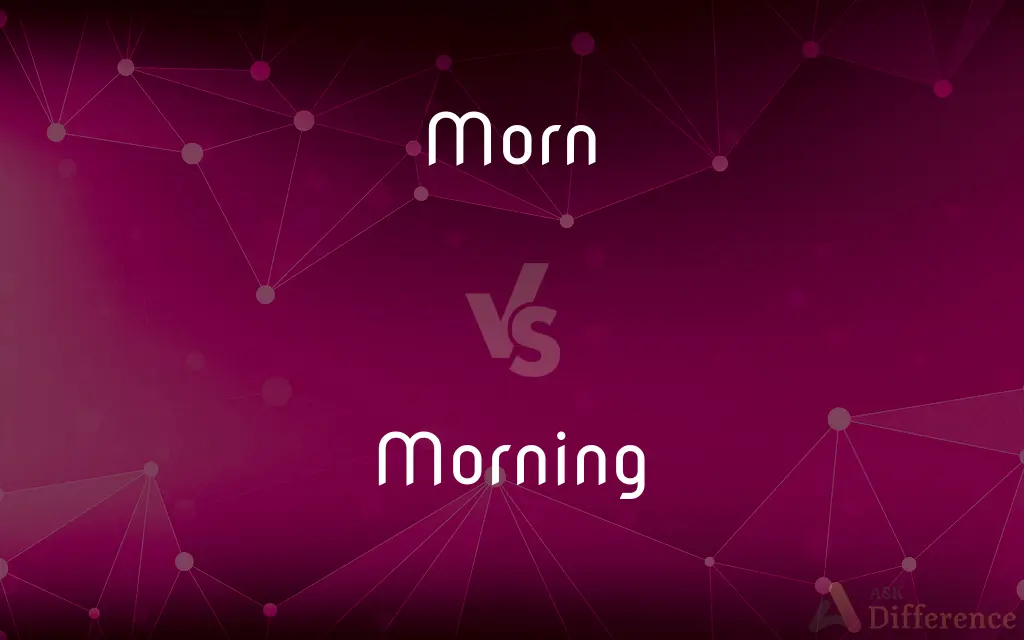 Morn vs. Morning — What's the Difference?