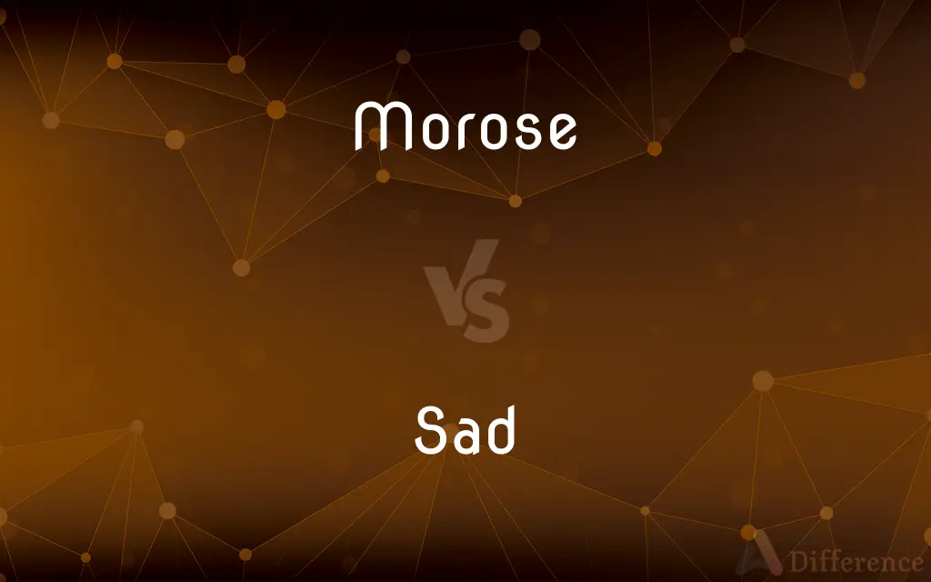 Morose vs. Sad — What's the Difference?