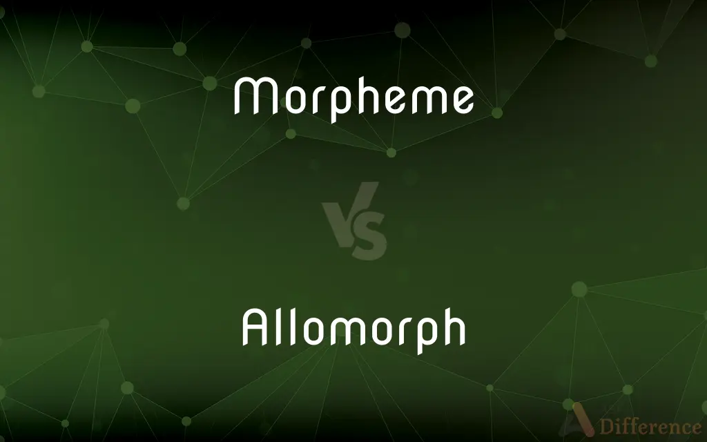 Morpheme vs. Allomorph — What's the Difference?