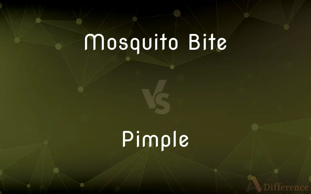 Mosquito Bite vs. Pimple — What's the Difference?