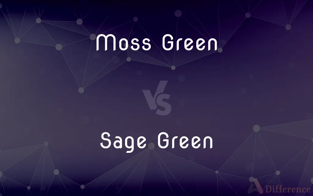 Moss Green vs. Sage Green — What's the Difference?