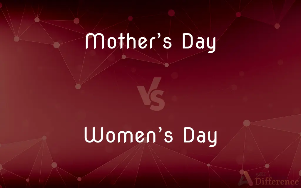 Mother’s Day vs. Women’s Day — What's the Difference?