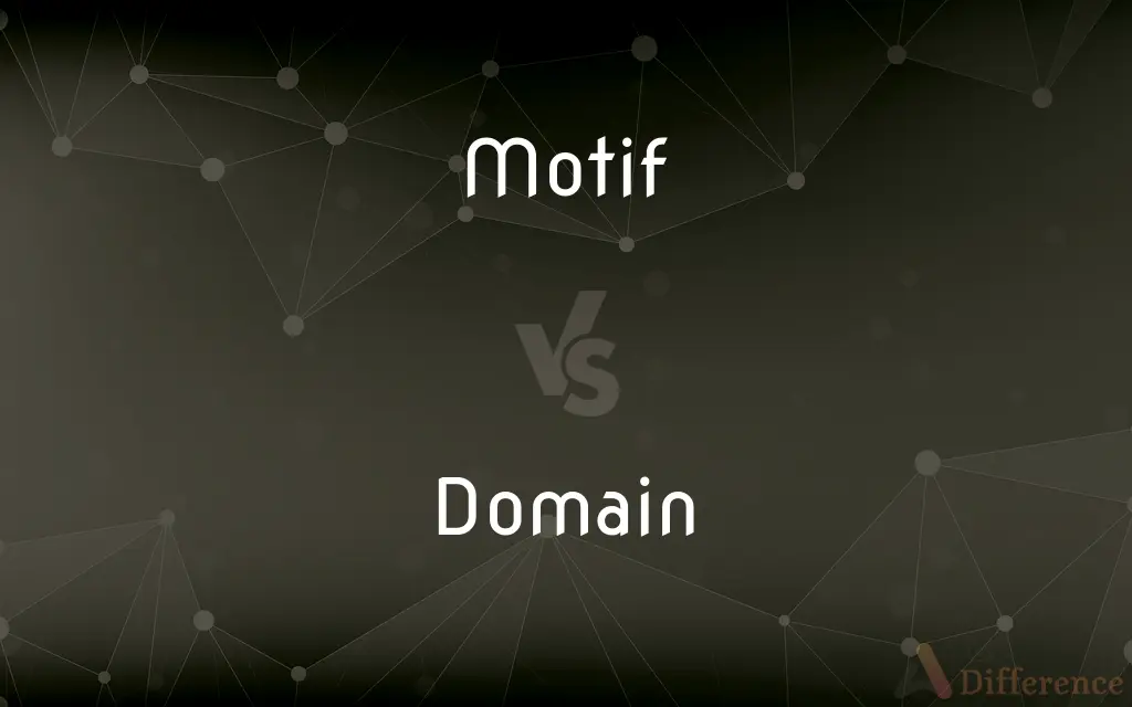Motif vs. Domain — What's the Difference?
