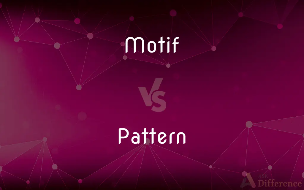 Motif vs. Pattern — What's the Difference?
