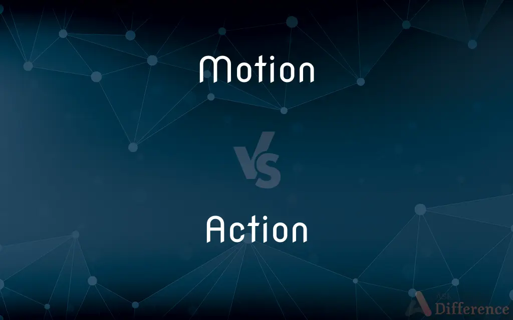 Motion vs. Action — What's the Difference?