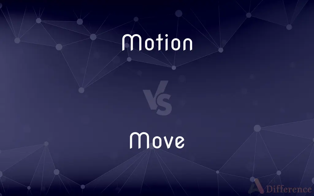 Motion vs. Move — What's the Difference?