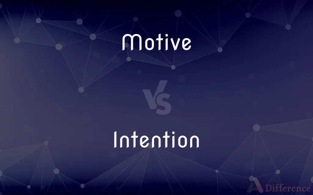 Motive vs. Intention — What's the Difference?