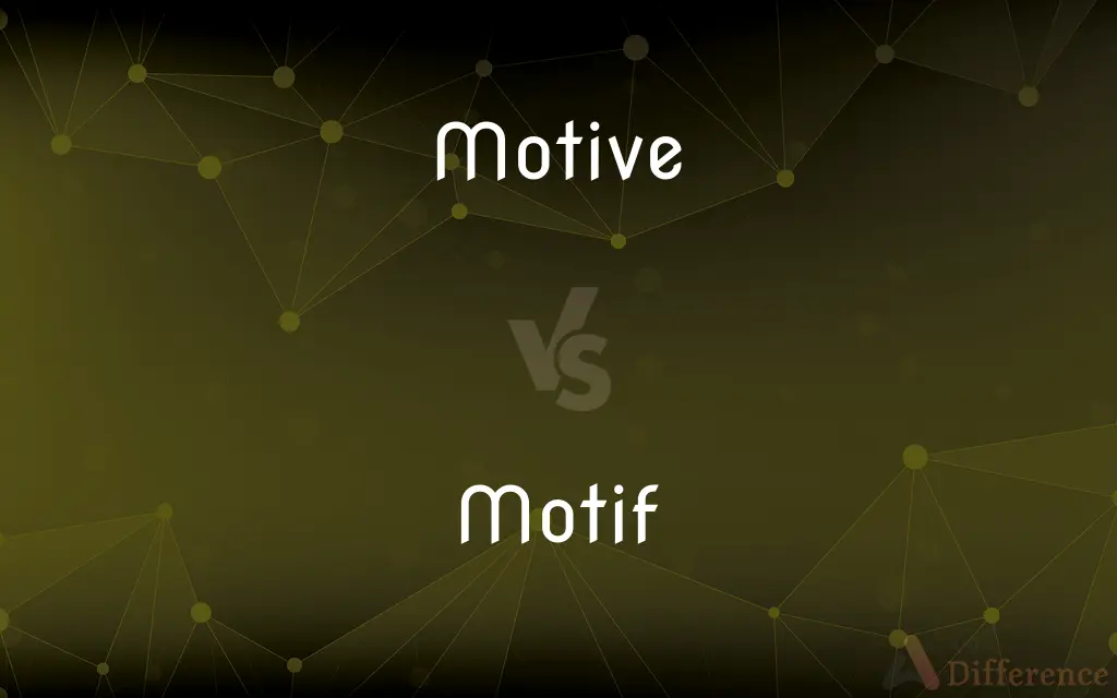Motive vs. Motif — What's the Difference?