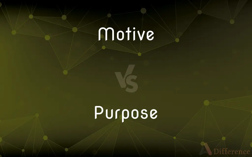 Motive vs. Purpose — What's the Difference?