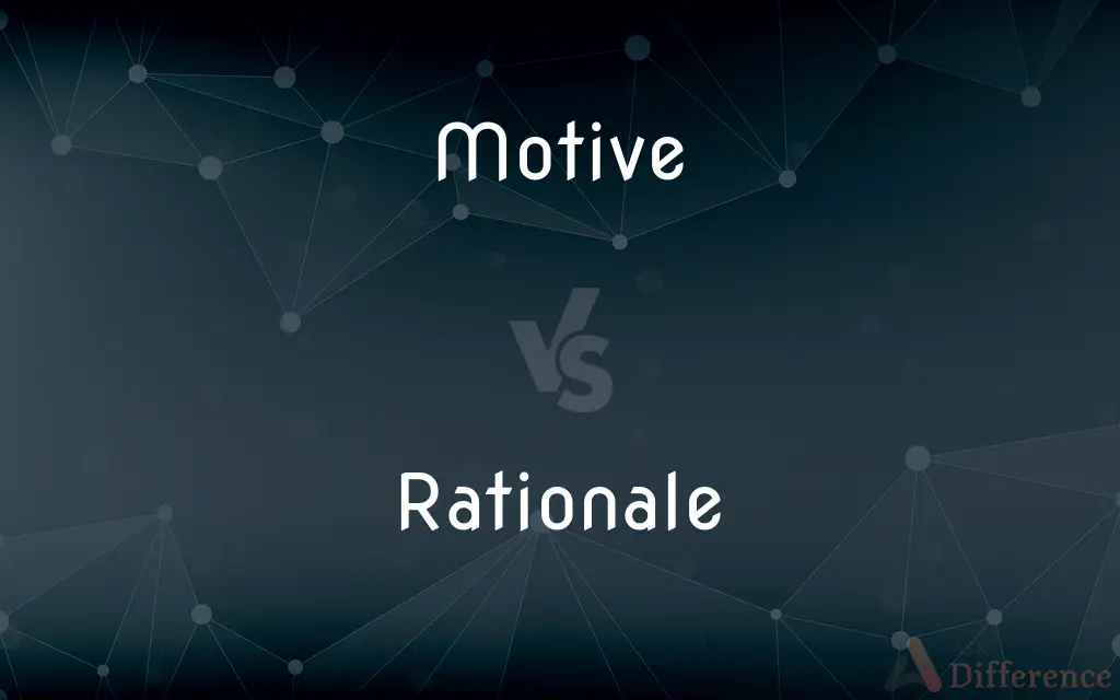 Motive vs. Rationale — What's the Difference?