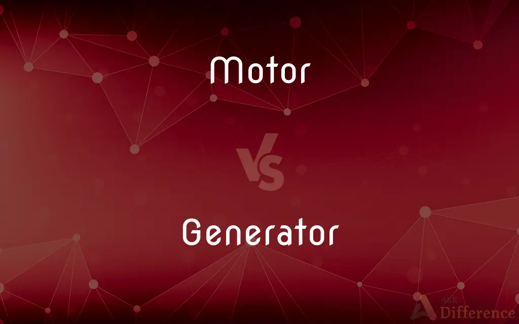 Motor vs. Generator — What's the Difference?