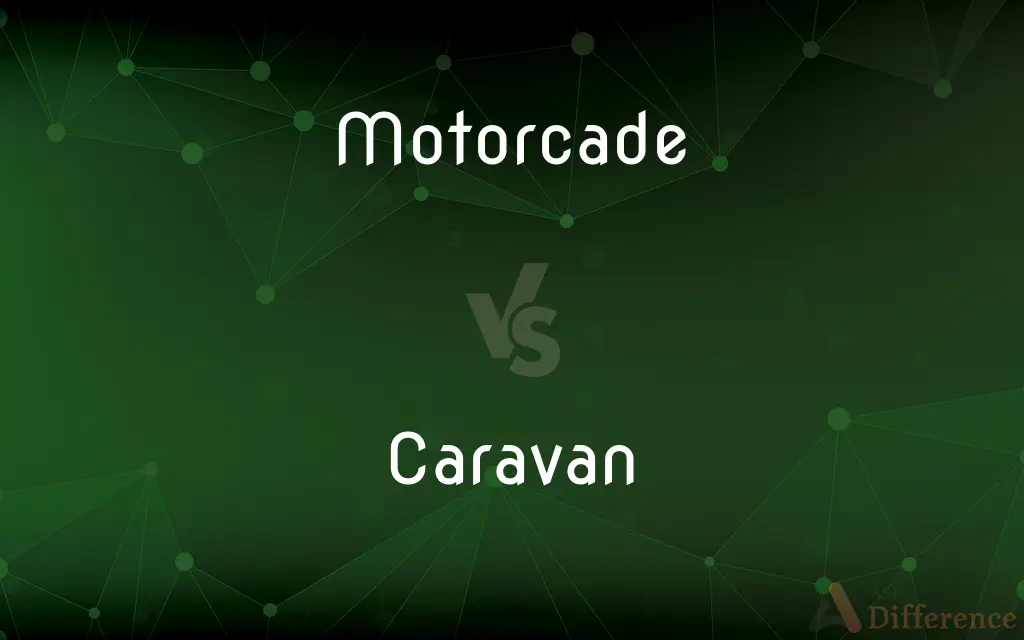 Motorcade vs. Caravan — What's the Difference?