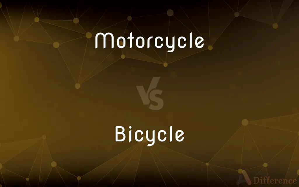 Motorcycle vs. Bicycle — What's the Difference?