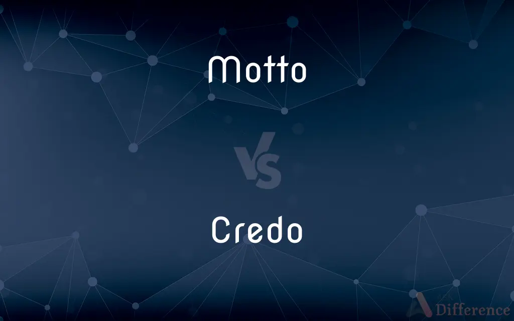 Motto vs. Credo — What's the Difference?