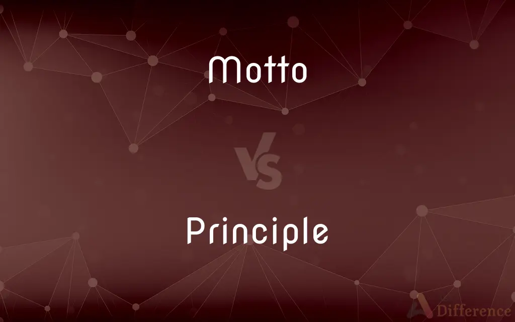 Motto vs. Principle — What's the Difference?