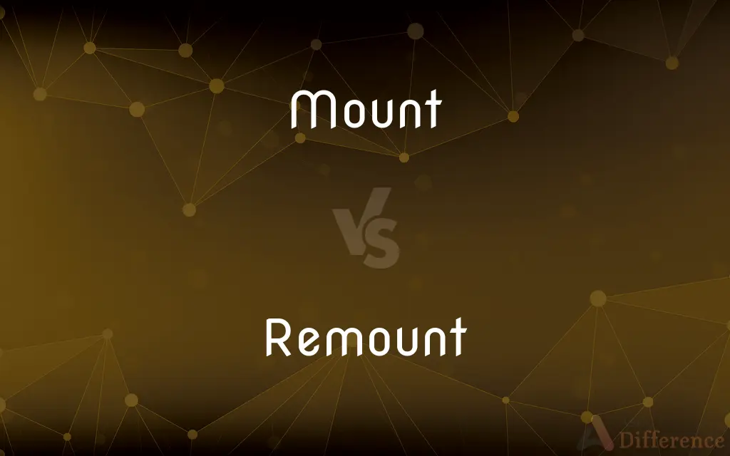Mount vs. Remount — What's the Difference?