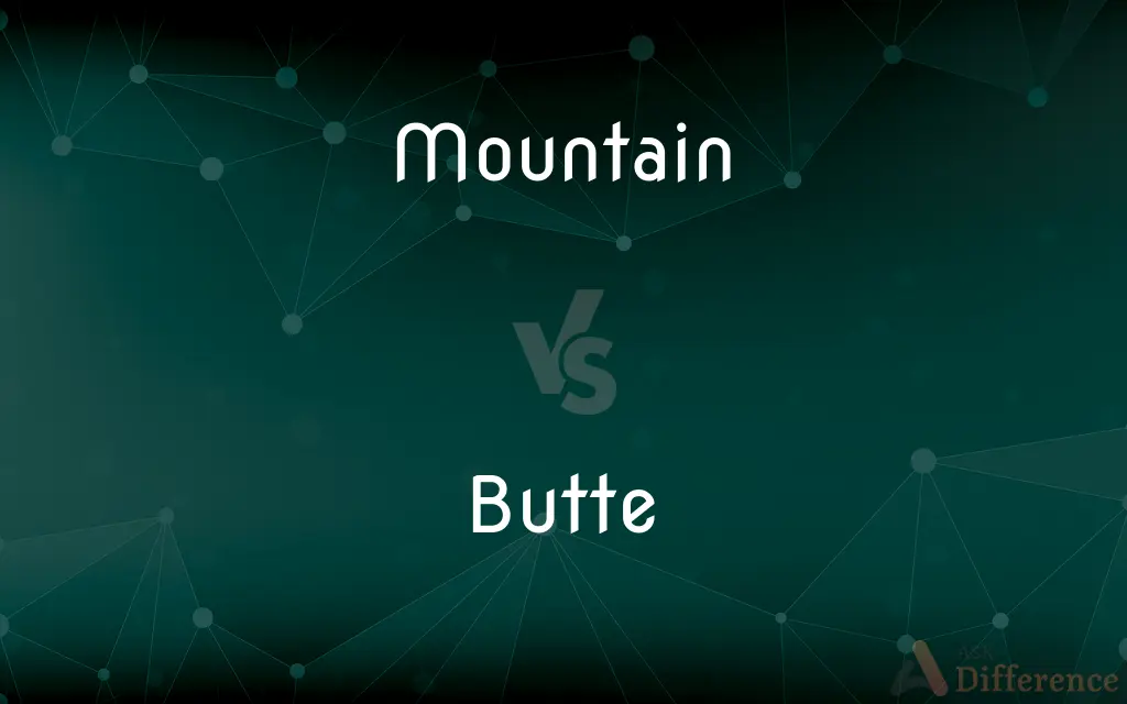 Mountain vs. Butte — What's the Difference?