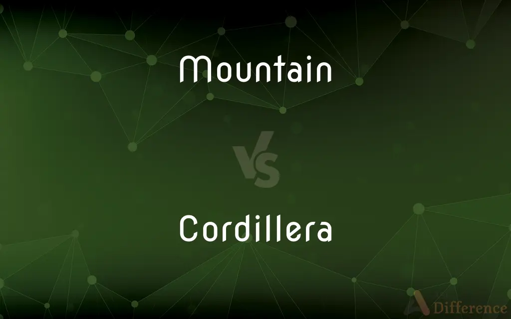 Mountain vs. Cordillera — What's the Difference?